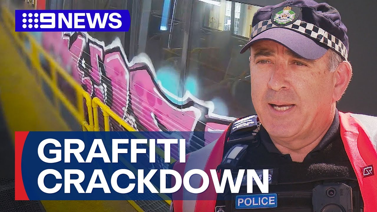 Graffiti crackdown after vandals inflict over $1 million in damage | 9 News Australia