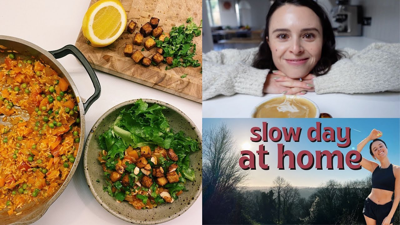 a slow day at home | cooking, morning routine