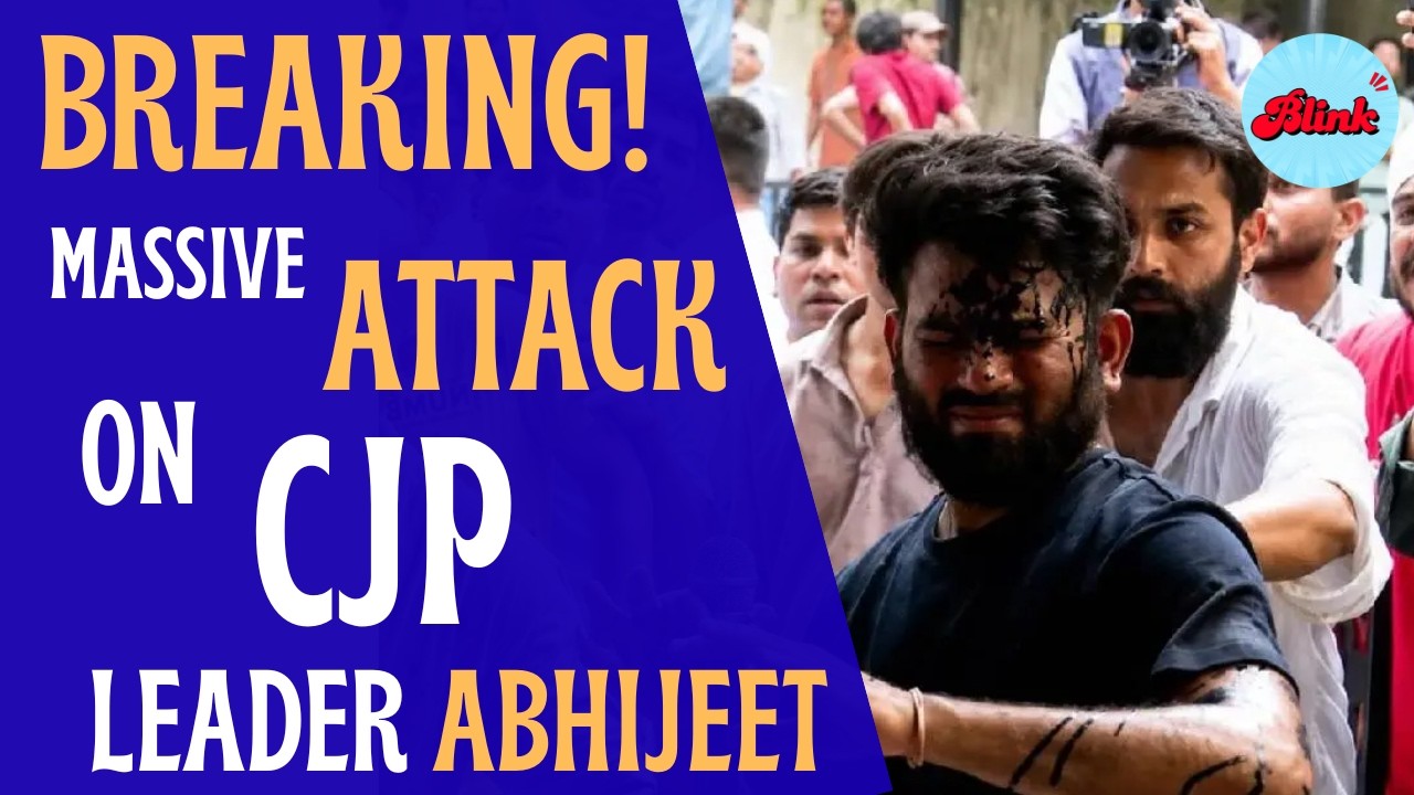 Breaking: Ink Attack on CJP Leader Abhijeet Dipke During Protest | Viral Video