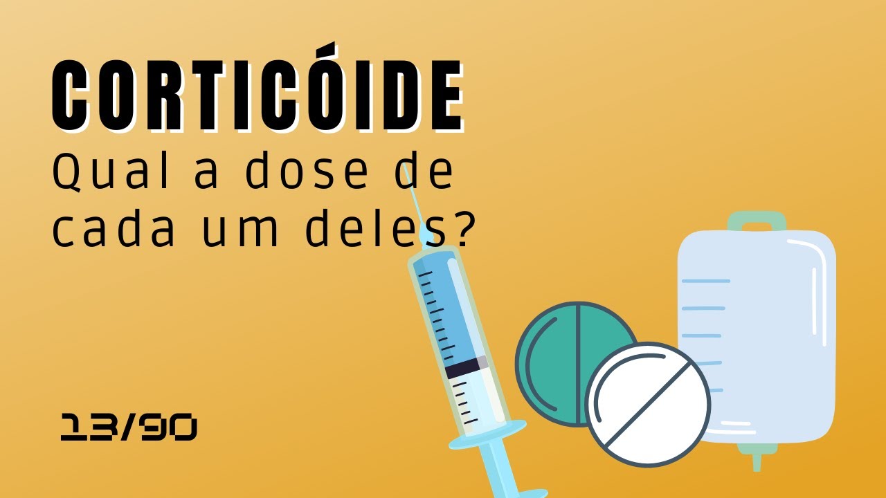 A equival&ecirc;ncia entre as doses de cortic&oacute;ides.