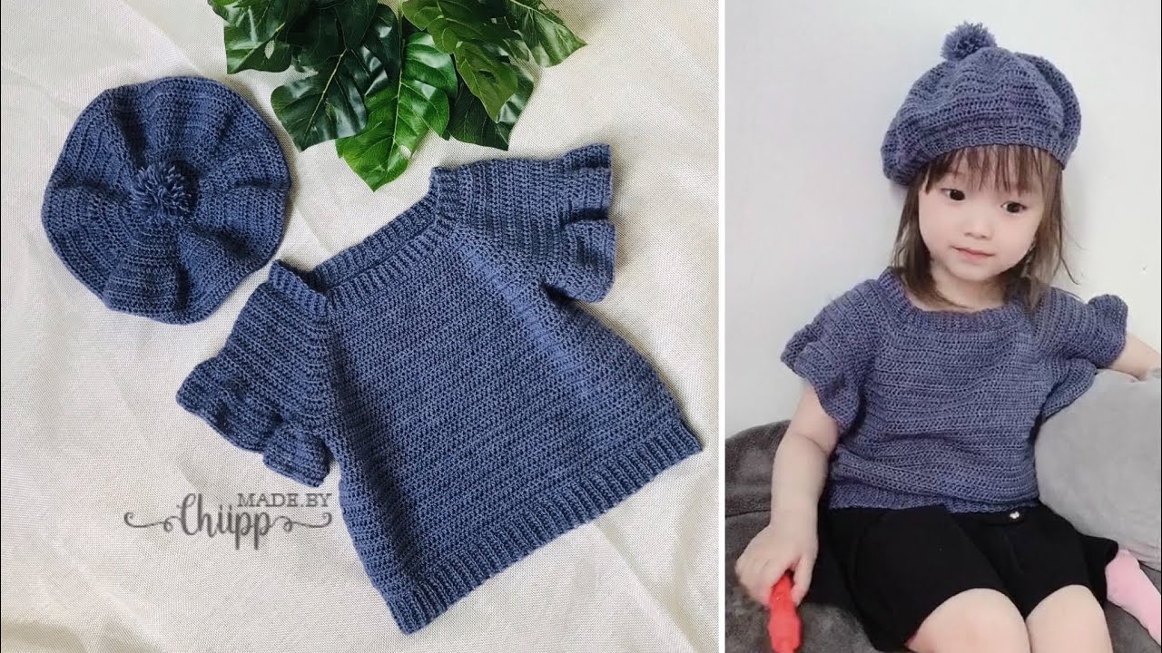 B17. Móc áo len tay xoè tăng giảm size theo số đo cho mẹ và bé
