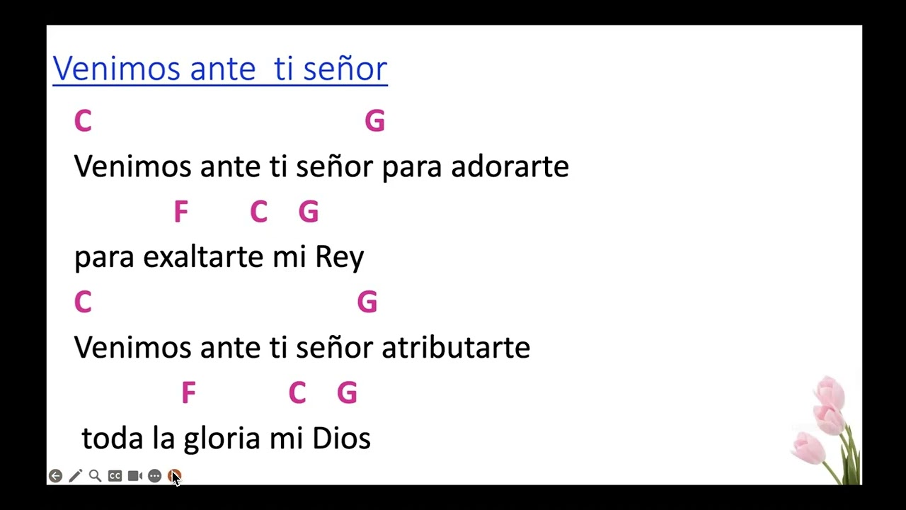 Venimos Ante Ti · Marco Barrientos cover - Key of C