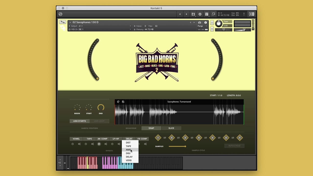 Big Bad Horns Vol.2 a Horn Band Styles Kontakt Performance Engine