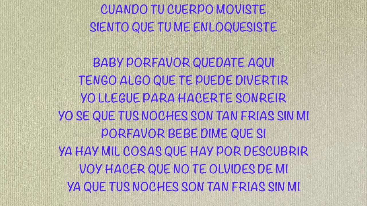 Noches Frias Sin Calor [LYRICS] (Miguel Andres) (Siniestro Music-HomeBoy Studio)