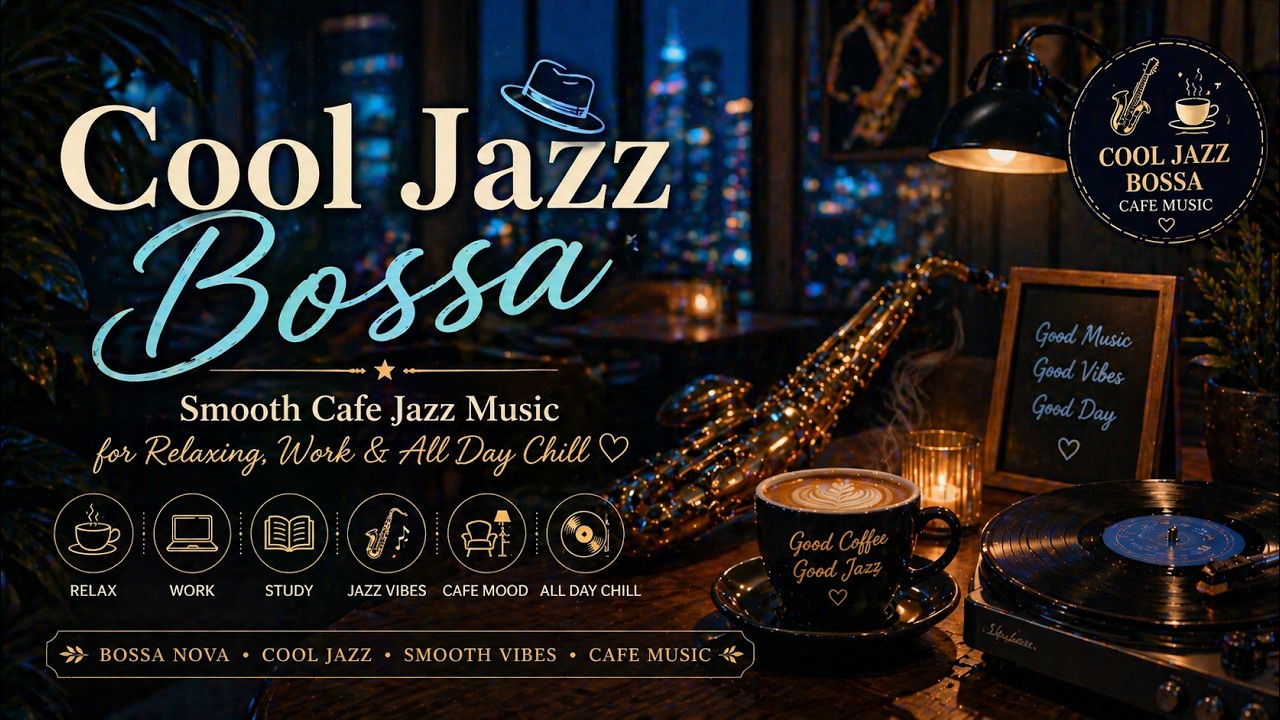 Cool Jazz Bossa – บอสซ่าแจ๊สโทนคูล ฟังสบายสไตล์คาเฟ่ | แจ๊สละมุน เปิดเพลินทั้งวัน
