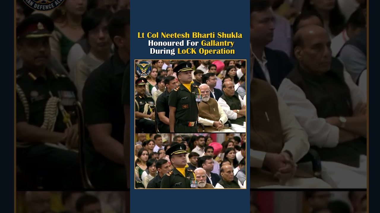 Shaurya Chakra Awarded to Lt Col Nitesh Bharti Shukla for Eliminating 3 Terrorists on LoC