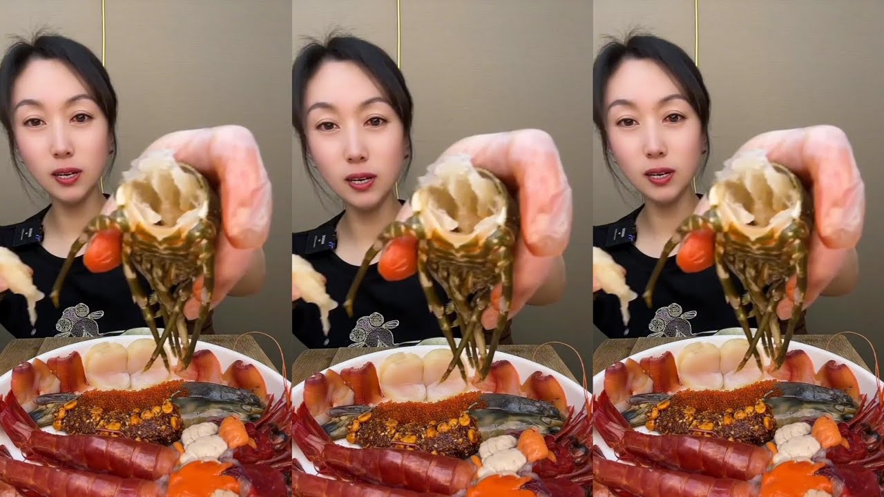 Yummy #576 Eat Lobster 🦞, Shrimp 🍤🦐, ..{ seafood 🦐 🦐 } #mukbang #seafood #yummyfood 