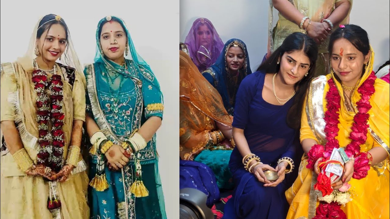भांजी की हल्दी रसम और कटारी पहनाने ने की  रसम @rajasthanihousewifevlogs 