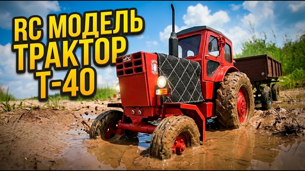 Трактор Т-40 на Радиоуправлении. Трактор из Детства