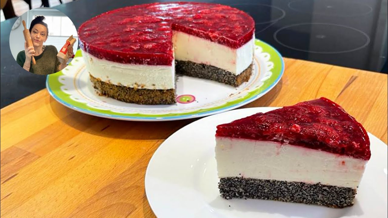 Himbeer Quark Torte / Himbeertorte ohne Mehl / Schneewittchen Torte