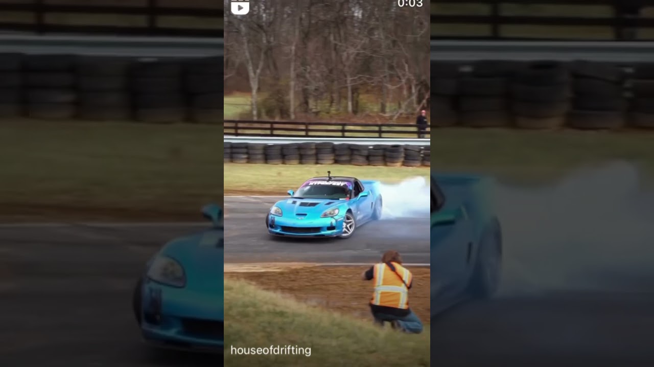 C6 Corvette does INSANE Reverse Entry Drift!!! #shorts