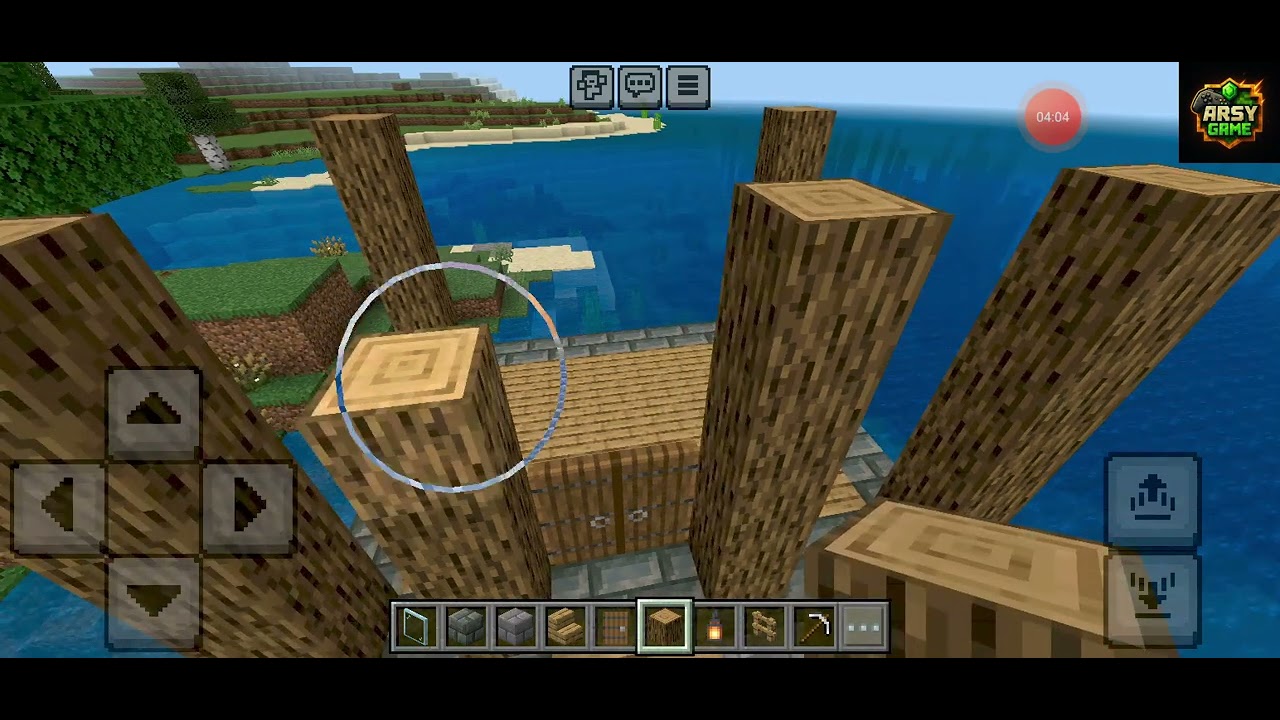 Aku Bangun Rumah di Atas Tambak Ikan Minecraft