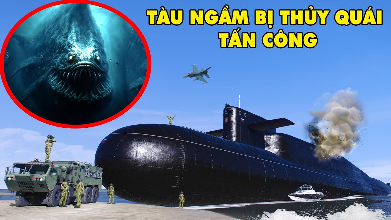 GTA 5 TÀU NGẦM HẠT NHÂN Bị Mắc Cạn Bất Ngờ Gặp THỦY QUÁI XÚC TUA CÓ ĐỘC Tấn Công Trên Hòn Đảo Hoang