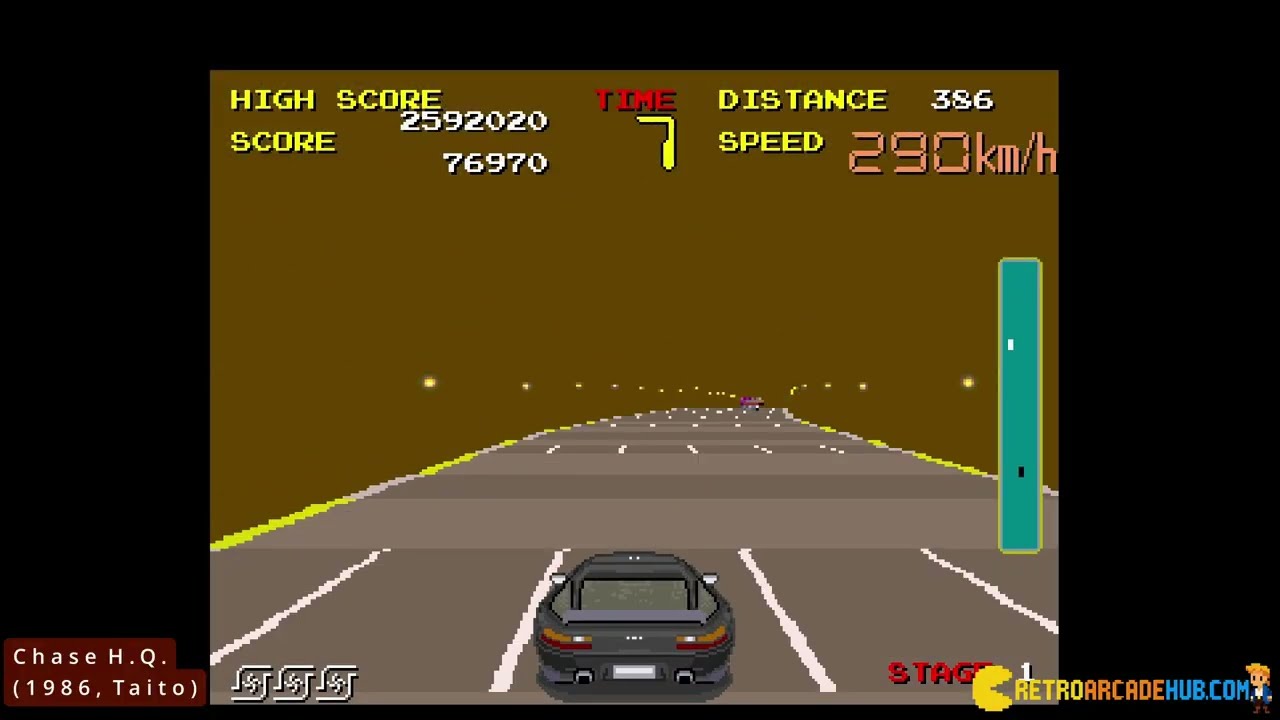 Chase H. Q. (1988, Taito) for ARCADE