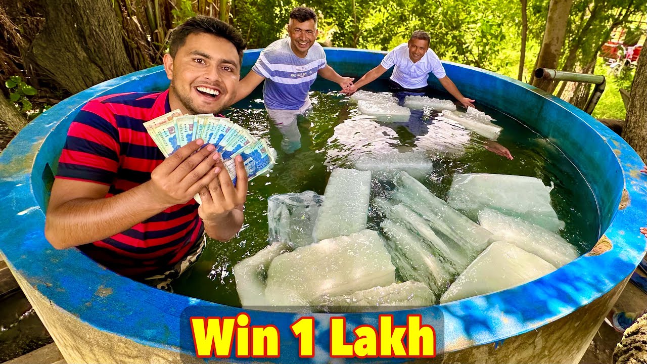 Cold Pool Challenge With Brothers 😳 | Win 100,000 🏆