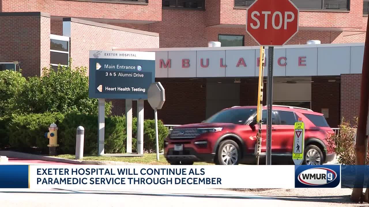 Exeter Hospital will continue ALS paramedic service through December