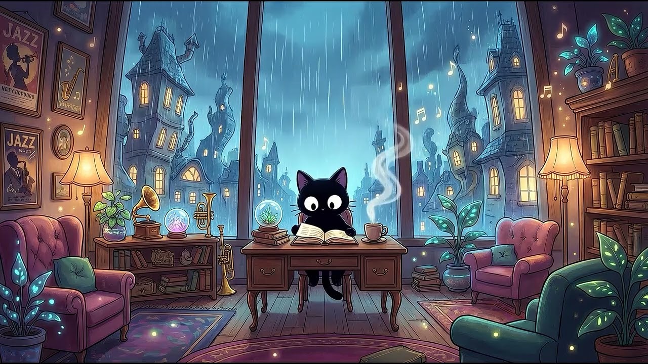 Cozy Lo-Fi Jazz | Rainy Day Work Mode