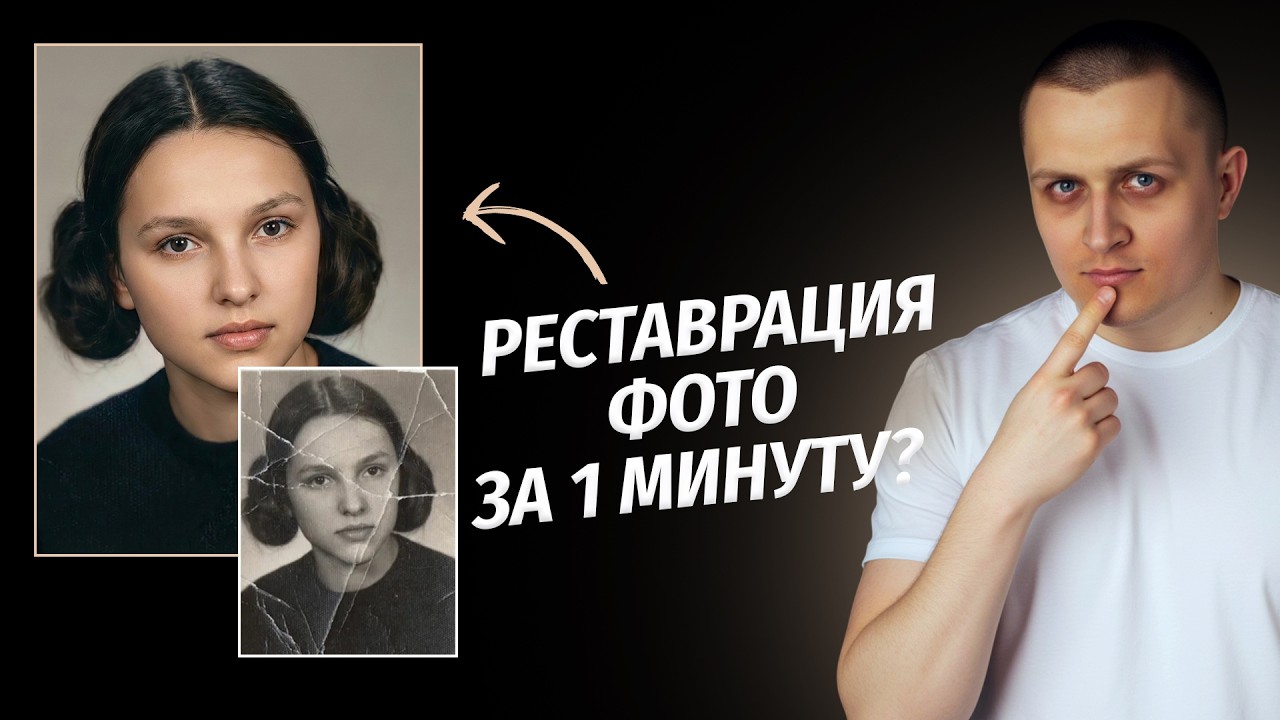 Реставрация фото за 1 минуту в Nano Banana БЕСПЛАТНО