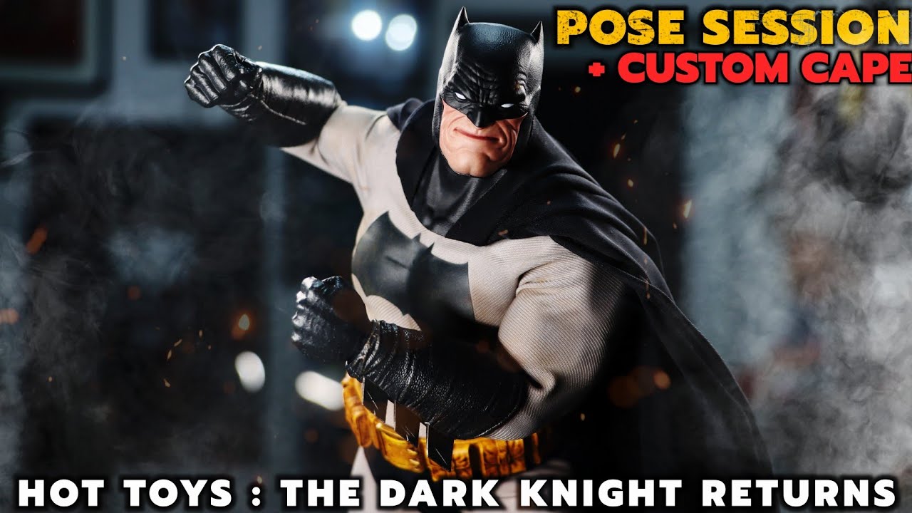 СЕССИЯ ПОЗ И ИНДИВИДУАЛЬНЫЙ ПЛАЩ ОТ HOT TOYS «БЭТМЕН: ВОЗВРАЩЕНИЕ ТЕМНОГО РЫЦАРЯ».