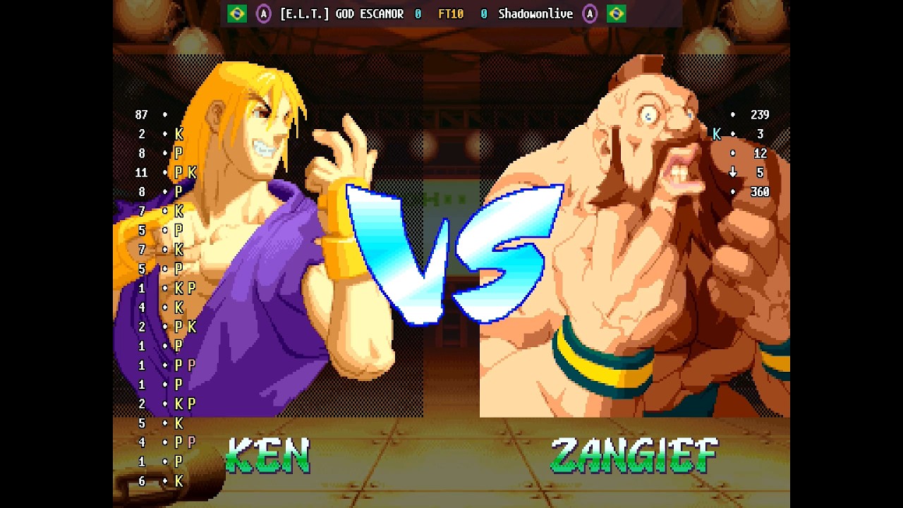 Street Fighter Alpha 2 - 🇧🇷 [E.L.T.] GOD ESCANOR(A) vs 🇧🇷 Shadowonlive(A) | (2026-03-16 23:34 UTC)