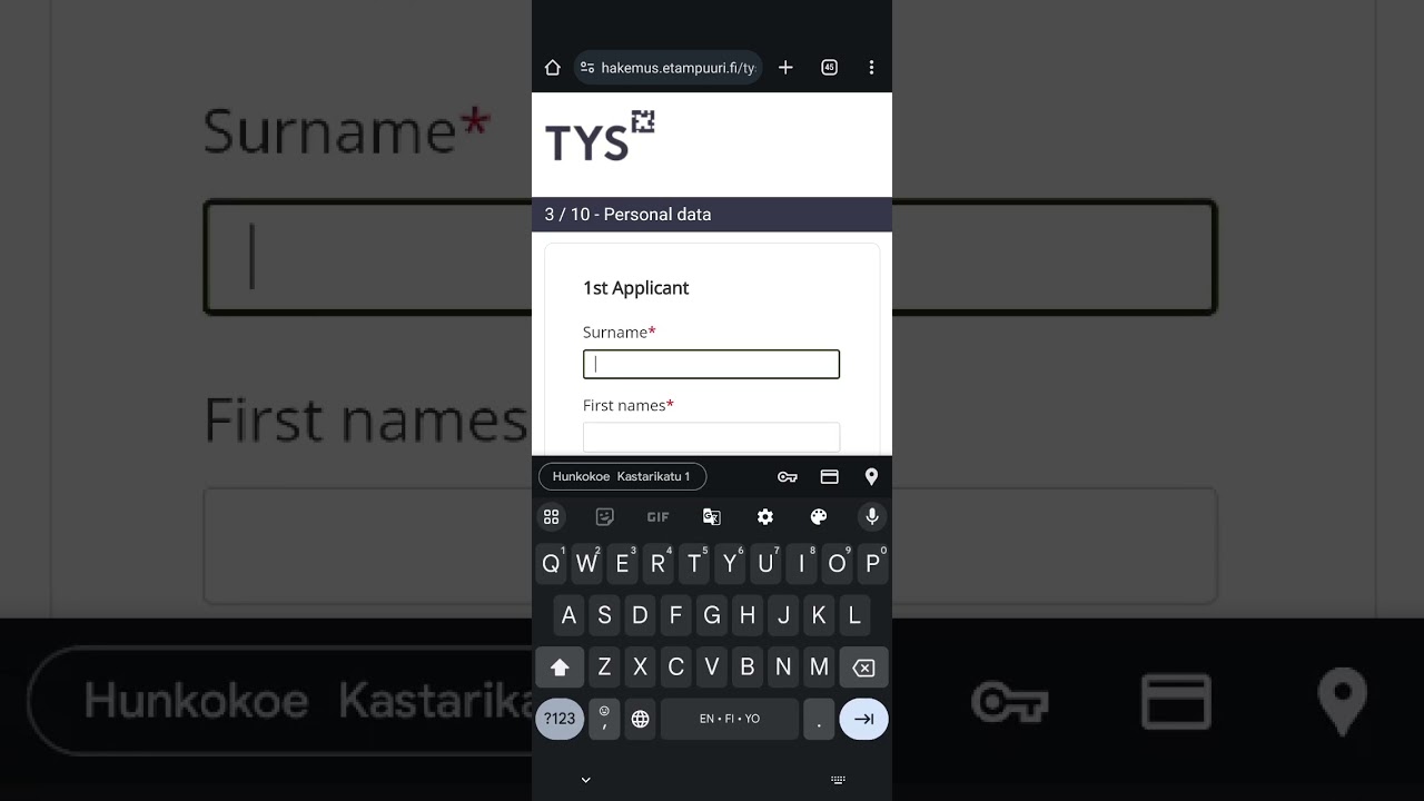 How to book a student apartment on the TYS page