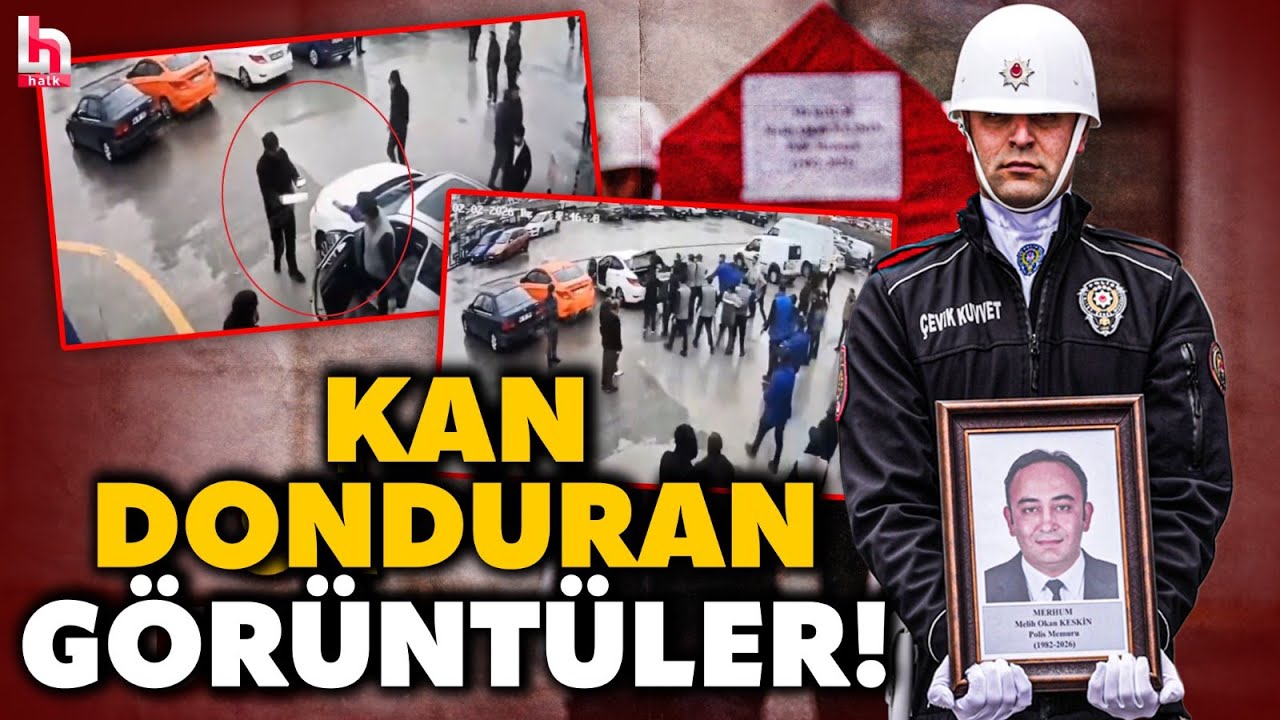 DEHŞETİN GÖRÜNTÜLERİ ORTAYA ÇIKTI! TÜVTÜRK'te polis memurunu topluca dövüp böyle öldürmüşler!