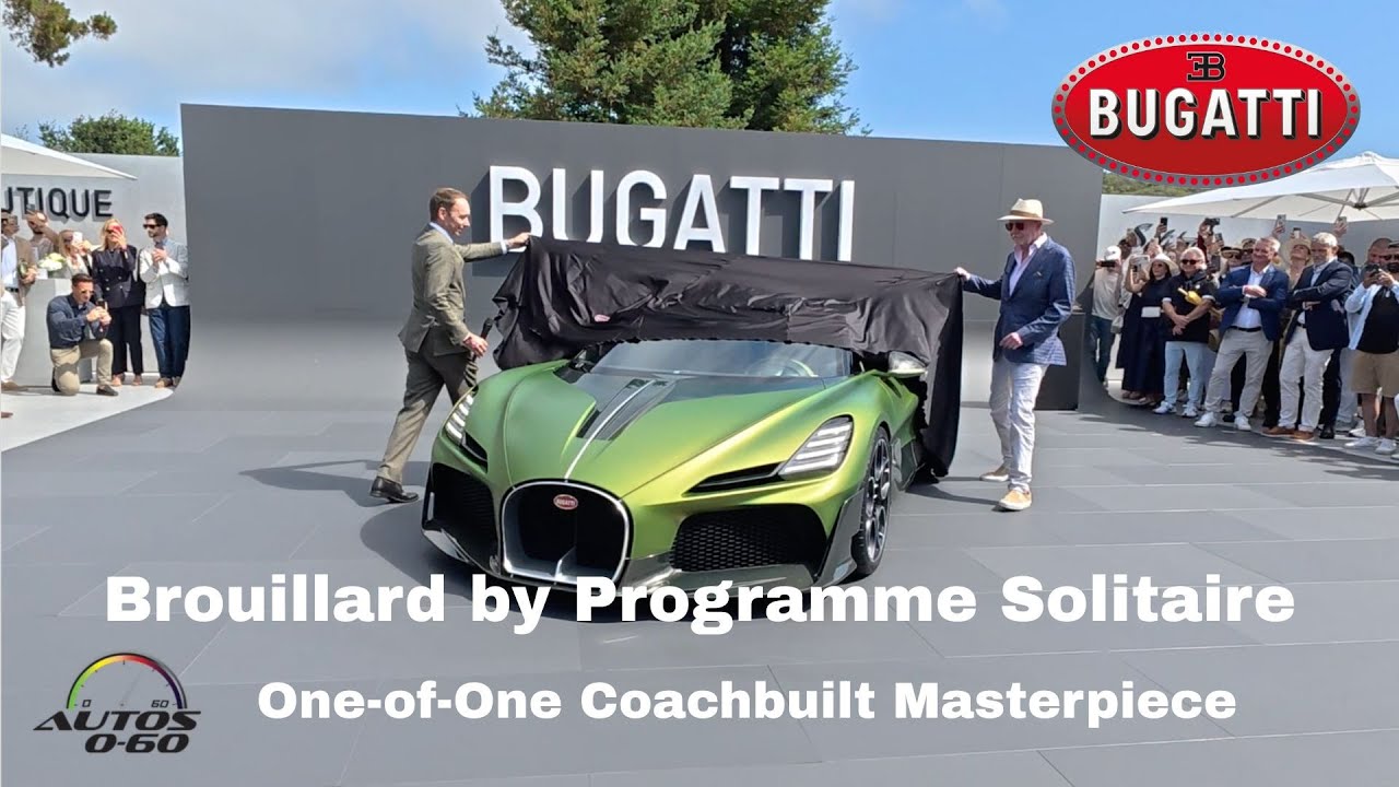 Bugatti Brouillard by Programme Solitaire Debuts at The Quail | One-of-One Coachbuilt Masterpiece