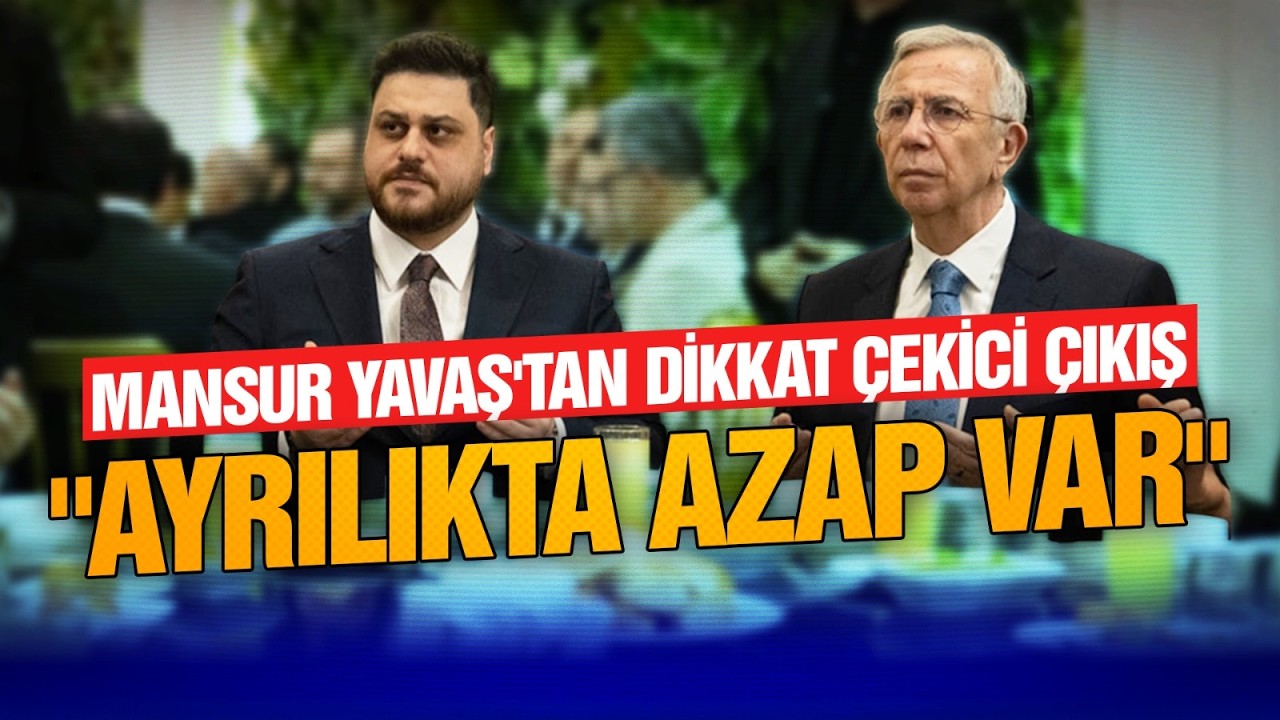 Mansur Yavaş'tan muhalefete birlik çağrısı : Ayrılıkta azap vardır