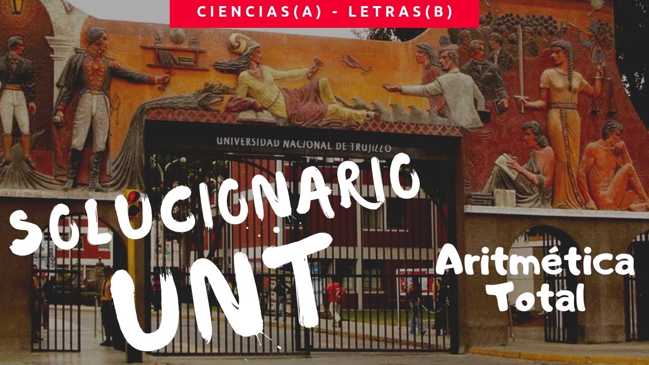 UNT Examen de admisión 2020 - 1 Solucionario Aritmética 💪 Área A Ciencias - Área B Letras