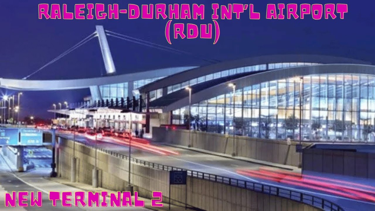 Raleigh-Durham int'l Airport (RDU) Terminal 2, Full Walking Tour, Departures, Arrivals & Gates (4K)