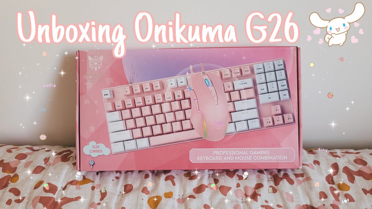 UNBOXING ONIKUMA G26 + MOUSE CW905 ✿  ♡ (´｡• ᵕ •｡`) ♡