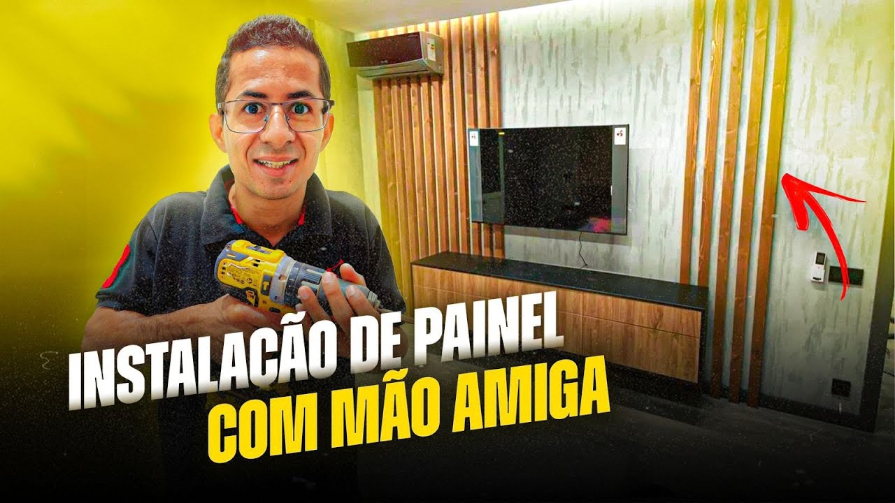 Como Instalar PAINEL DE MDF na parede com MÃO AMIGA - NA PRÁTICA