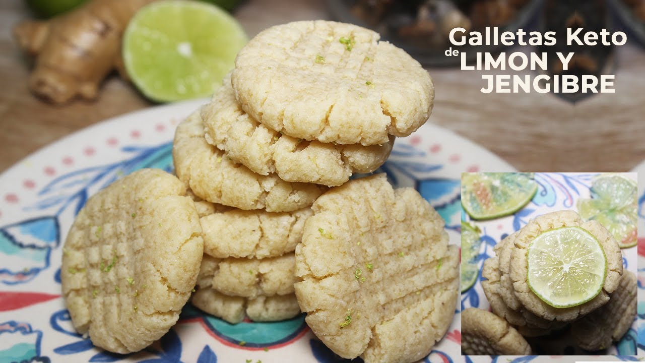 Galletas keto de limón y jengibre - Nos ayudan a mejorar el sistema inmunológico - Libres de gluten