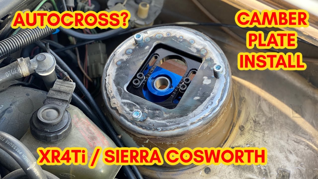 XR4Ti / Sierra Cosworth Comp Brake camber plates & strut mods