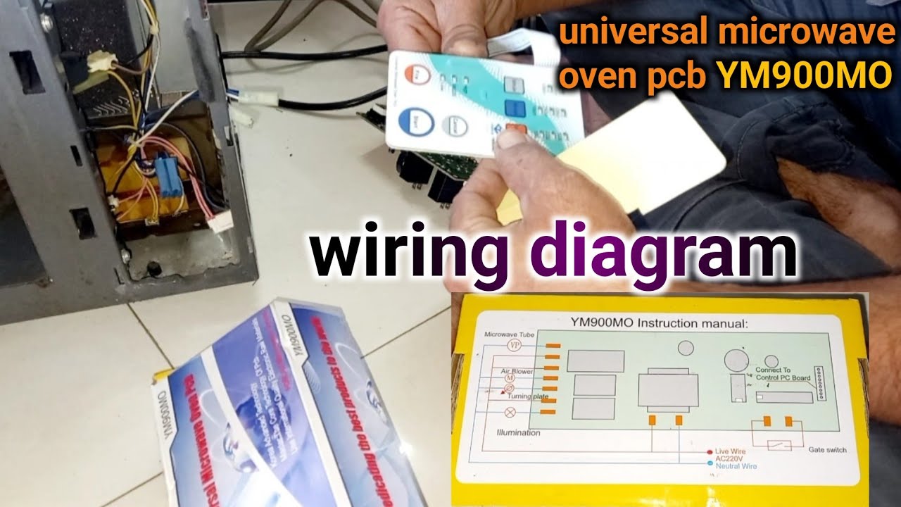 how to repair microwave oven.microwave oven pcb change universal microwave oven pcb YM900MO.#Azam