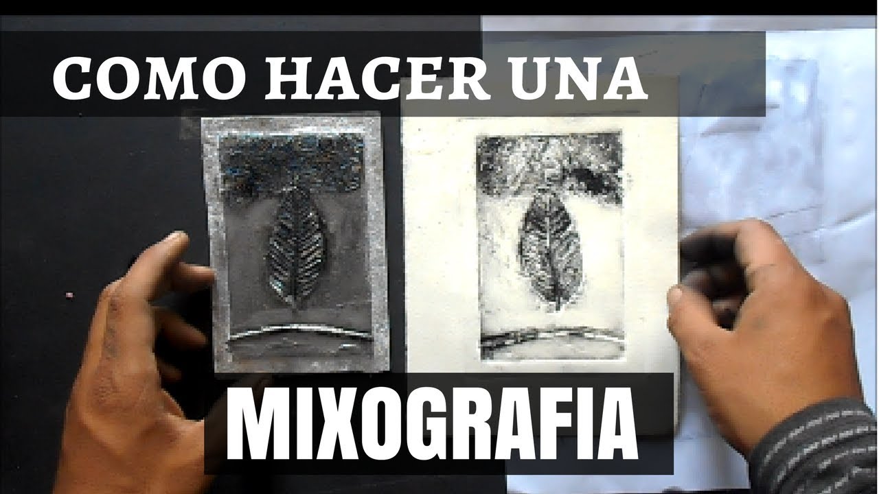 como hacer una MIXOGRAFIA  o COLOGRAFIA | técnicas del grabado | paso a paso