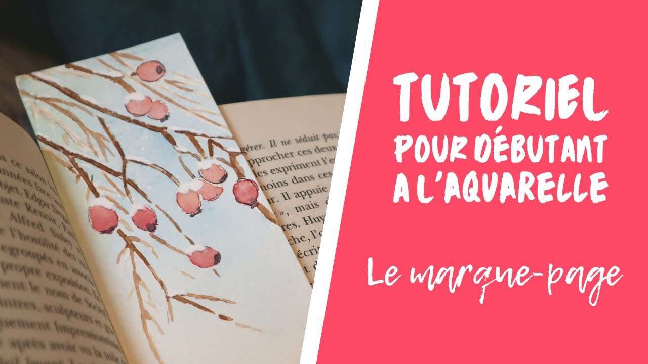 Tuto aquarelle pour débutant : un marque page facile à faire !