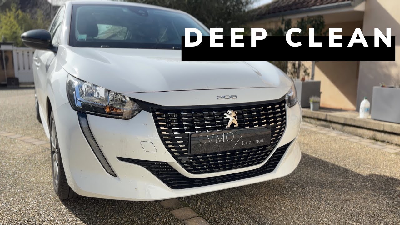 Deep clean Peugeot 208 - Interior car cleaning