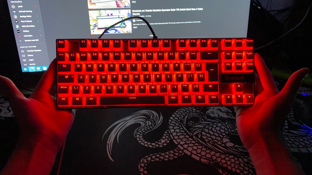 Melhorando o Som do Teclado Redragon Kumara - Fazendo MODS, Switch Akko e teclas Pudding