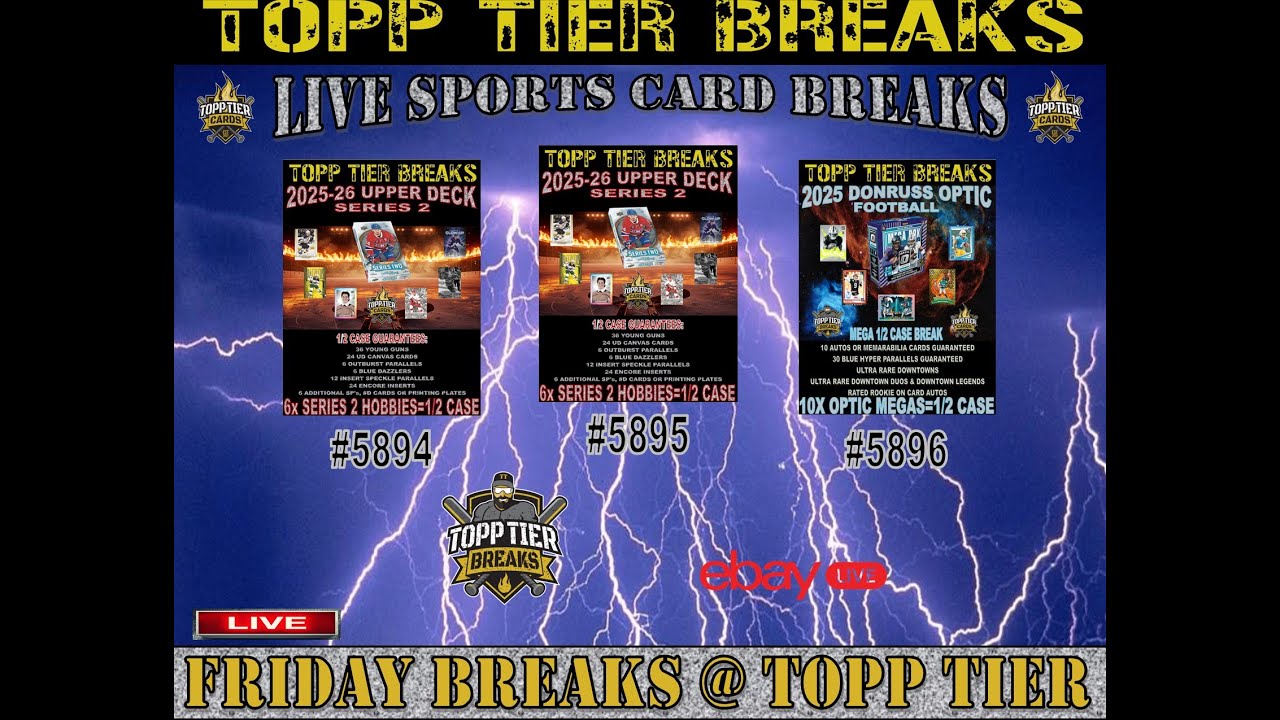 FRIDAY NIGHT BREAKS - 2025-26 UPPER DECK SERIES 2 AND 2025 OPTIC FOOTBALL