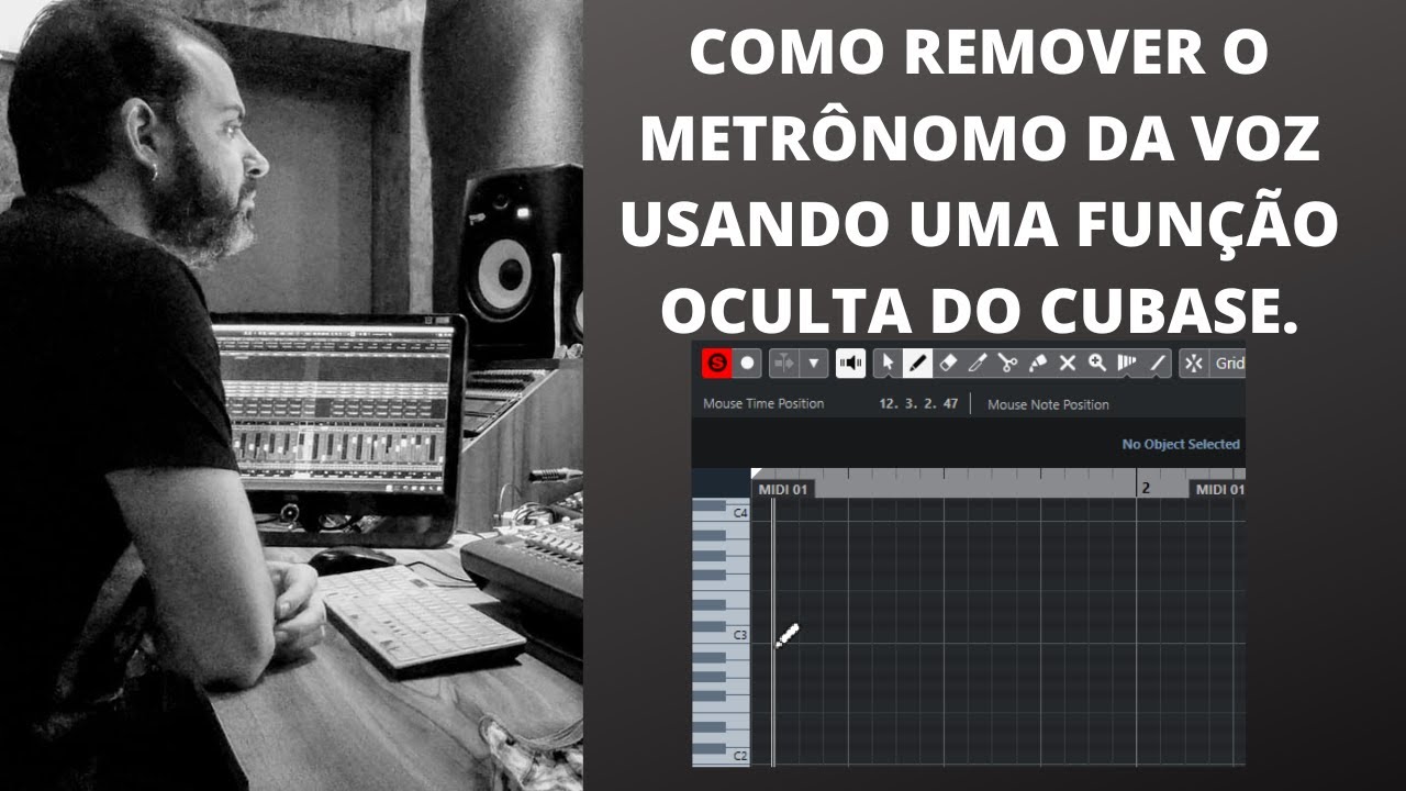 COMO REMOVER O METRÔNOMO DA VOZ USANDO UMA FUNÇÃO OCULTA  DO CUBASE.
