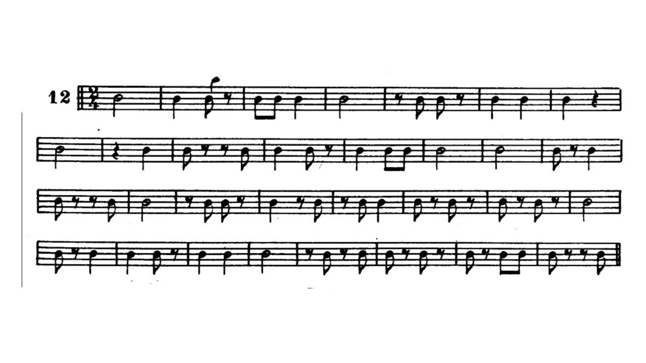 Solfeo rítmico - Dante Agostini - Ejercicio n°12