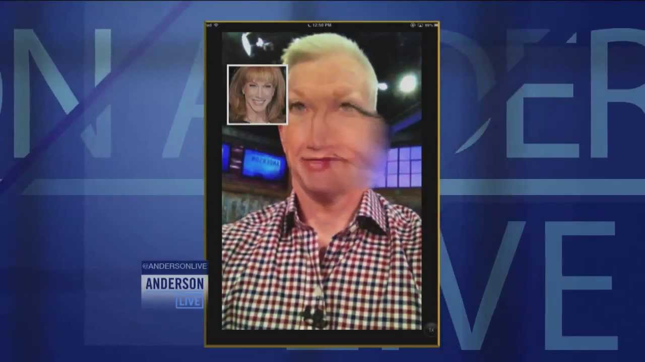 Anderson Steals Kathy Griffin's Face