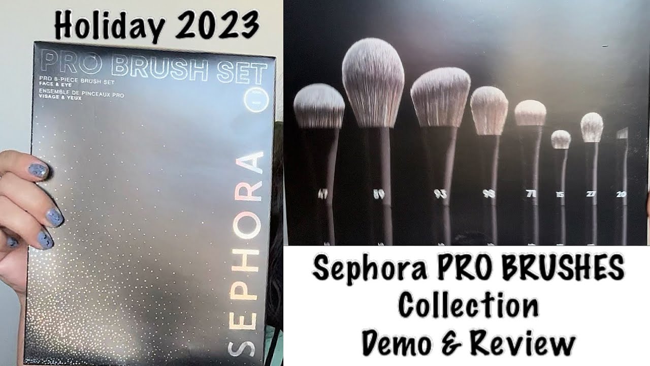 Sephora Collection Pro Brushes Brush Set Review: Makeup Brushes Kit | GRWM using each brush