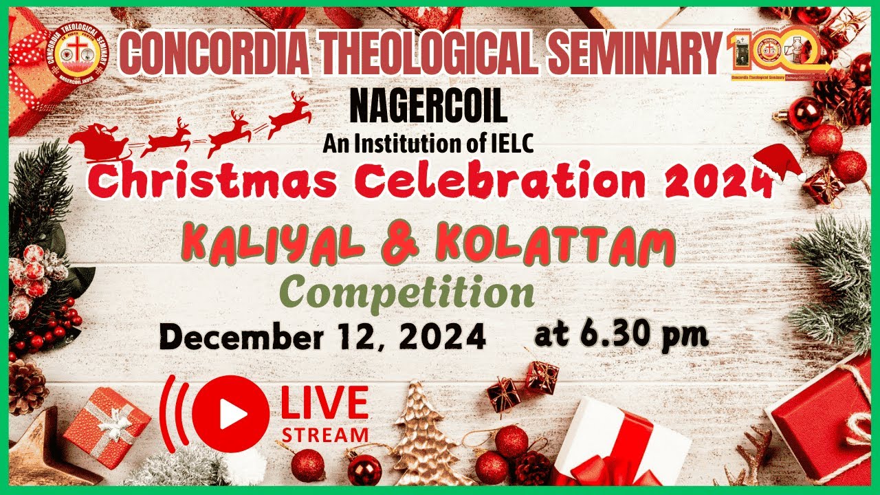 CTSN Christmas Celebration Kaliyal and Kolattam Competition 2024