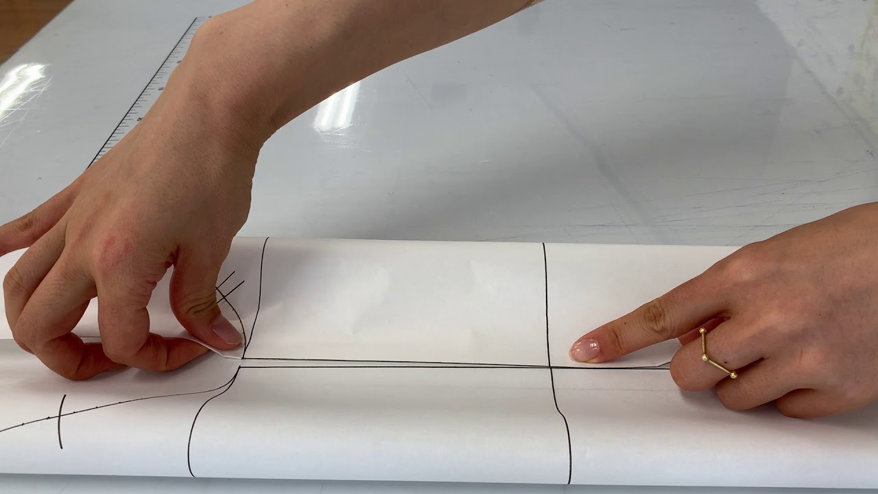 袖原型のパターンチェック