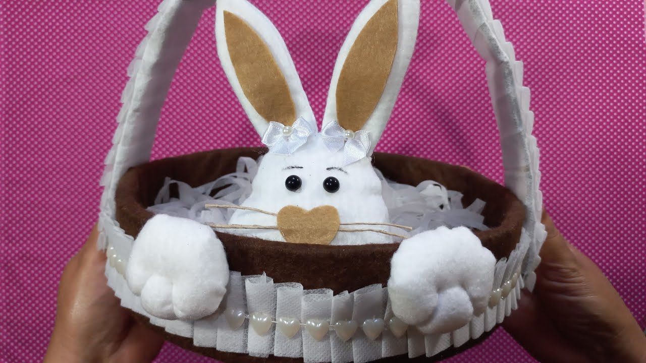Faça você mesmo essa linda Cesta de páscoa