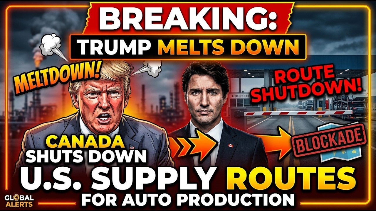 BREAKING NEWS: Trump MELTS DOWN as Canada SHUTS DOWN U S Supply Routes for Auto Production!