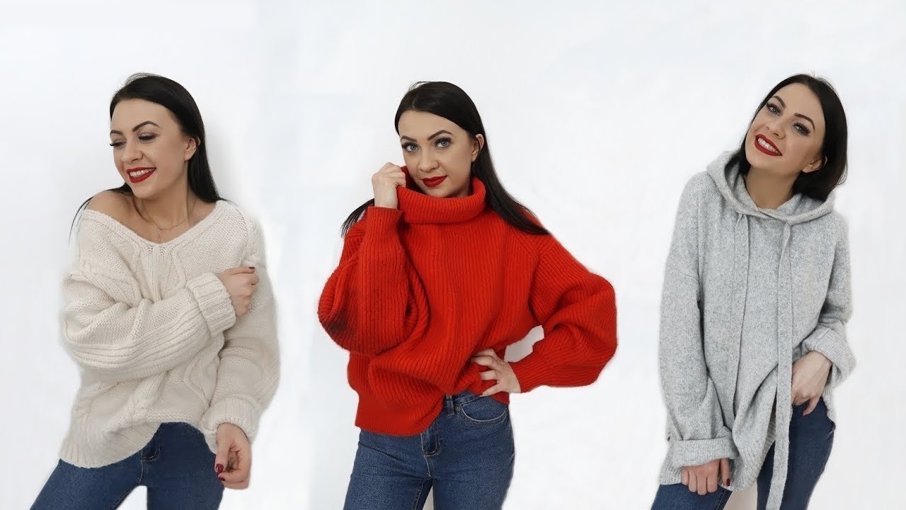 ZIMOWY HAUL ZAKUPOWY TRY ON - H&M, BERSHKA, ADIDAS