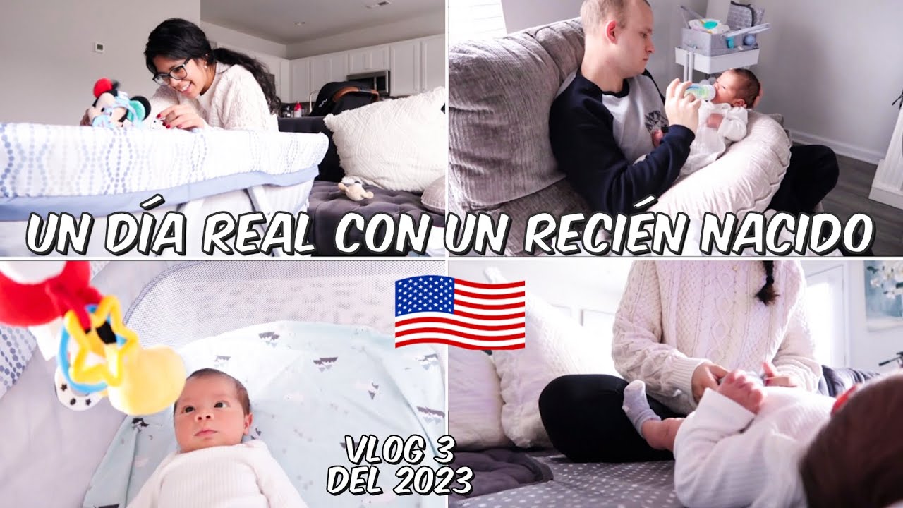 MI VIDA EN USA 🇺🇸| Un día real con un recién nacido , papas primerizos